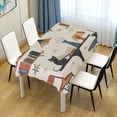 thumbnail image 4 of Yayeee Tablecloths 60" x 120" Rectangle Wrinkle Resistant Party Table Cover, Cats Reading Pattern, 4 of 8