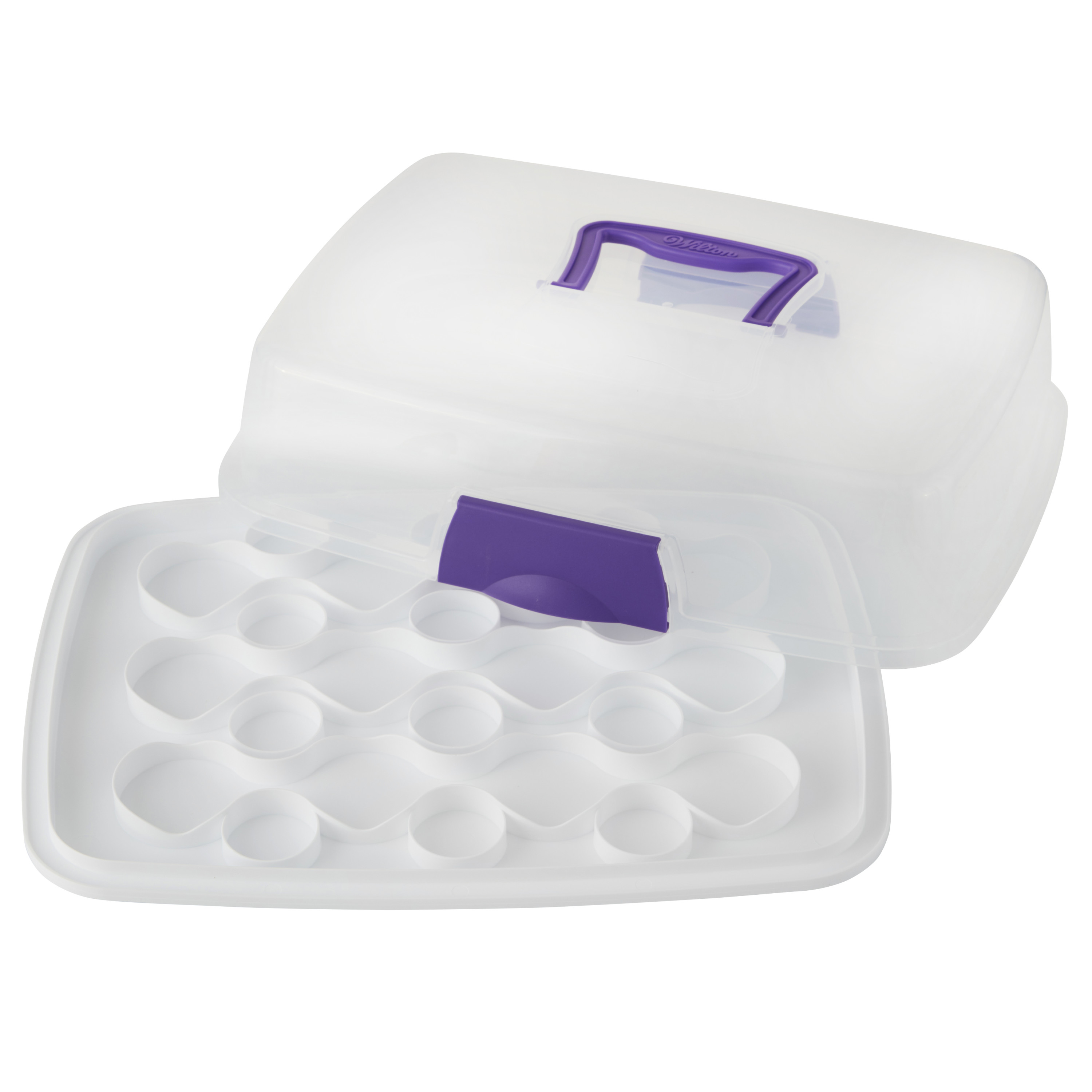 Wilton Oblong Cake and Cupcake Carrier, Practical Cupcake Container, Plastic - image 3 of 11