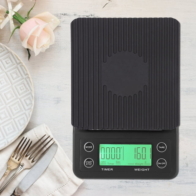 Báscula De Sincronización, Báscula Electrónica De Café, 0,1-3000g Pesan Ingredientes Para Hornear Cocina Casera Para Cocinar Al Horno YLSHRF Otros