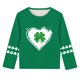 thumbnail image 5 of Blusas y camisas de manga larga con cuello redondo, moda del Día de San Patricio, blusa informal con estampado bonito de manga larga para niños y niñas., 5 of 5
