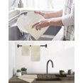 thumbnail image 5 of Cream Kitchen Dish Towels for Drying Dishes Set of 2, Farmhouse Vintage Cream Solid Color Modern Waffle Weave Microfiber Hand Tea Bathroom Towels Quick Dry & Absorbent Towel 12x12, 5 of 7