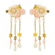 thumbnail image 1 of 2 pasadores colgantes con y borlas para mujer, accesorios para el cabello con flores de mariposas dorado Yuyangstore  Clips de pelo chinos para mujeres, 1 of 8