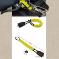 thumbnail image 3 of Steering Wheel Lock For Vehicle Car Security Lock Heavy Duty Antitheft Device With Seat Belt Socket, 3 of 5