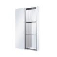 thumbnail image 5 of ANGELES HOME 24" x 36" Bathroom Medicine Cabinet with Tri-View Mirror, Aluminum Mirror Medicine Cabinet with Open Shelf Set, Surface Mount or Recessed, 5 of 15