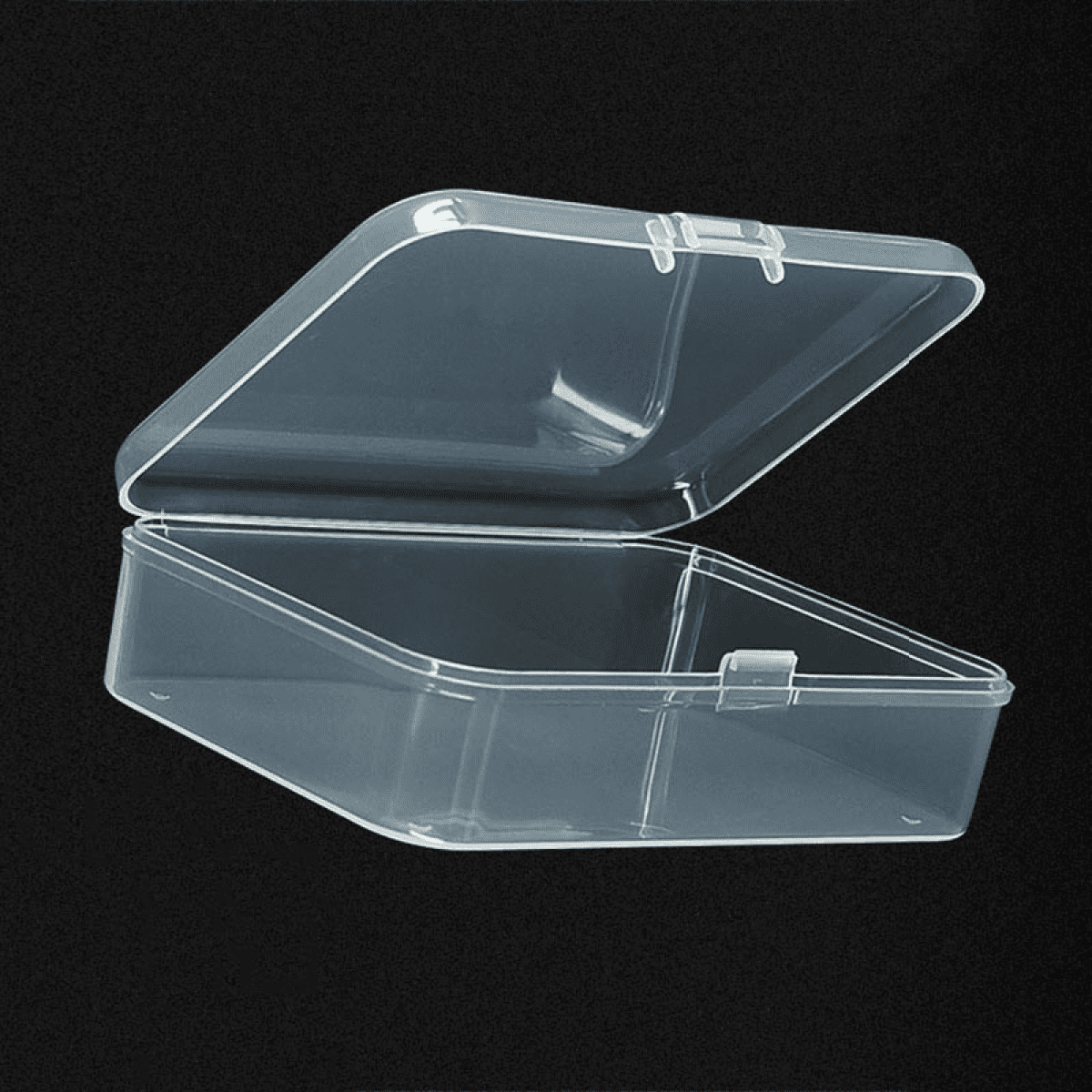 Buy Wholesale China Custom Storage Clear Plastic Box /small Clear Plastic  Container With Hinged Lid & Plastic Boxes at USD 0.5