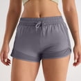 thumbnail image 3 of Athletic Running Shorts for Women Lightweight Breathable Elastic High Waist Moisture Wicking Workout Yoga Gym Shorts, 3 of 5