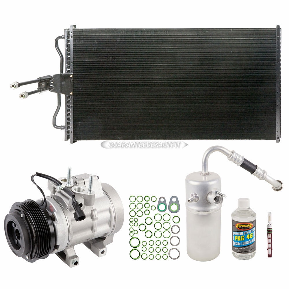 For Ford F150 F150 V6 2007 2008 A/C Kit w/ AC Compressor Condenser