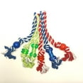 thumbnail image 2 of Rope Chew Toy Aggressive Dogs Chewers Puppy Toys Pet Dog Tug Of War Teething Play Game, 2 of 6