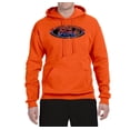 thumbnail image 2 of Red Blue and Black Ford Logo | Mens Cars and Trucks Hooded Sweatshirt Graphic Hoodie, Orange, 3XL, 2 of 3