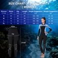 thumbnail image 3 of Mallas de buceo de neopreno de 3 mm para mujer hombre pantalones de esnórquel para surf ajustados, 3 of 8