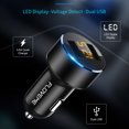 thumbnail image 2 of Metal Dual Port USB66W Fast Car Charger Cigarette Lighter Adapter Car Charger Suitable For Different Models Of Mobile Phones, 2 of 4