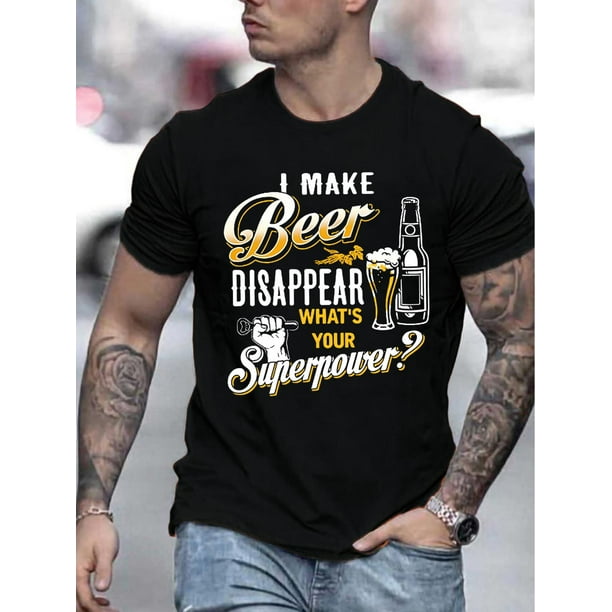Camiseta deportiva informal de moda para hombre, cuello redondo y manga corta, ideal para el tiempo libre.
