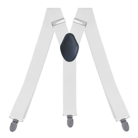Suspenders for Men Heavy Duty Tuxedo Dress Pants 1.4 inch Solid Adjustable Elastic Y Back Mens Suspenders for Jeans