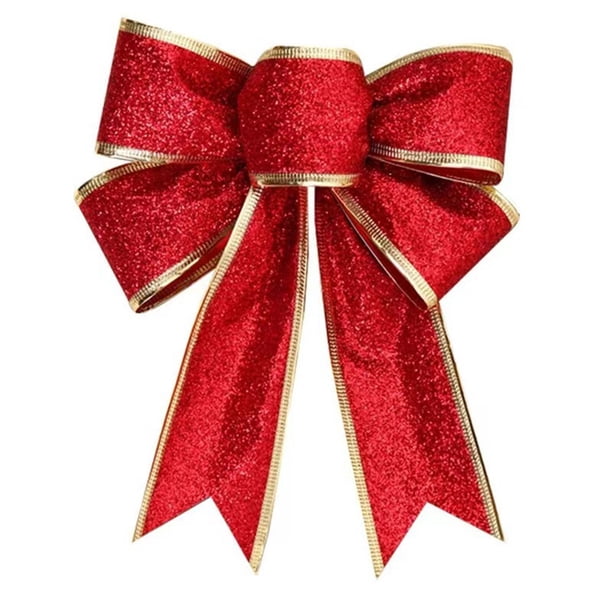Cubbon Bow Osnament Gelling Ribbon Decor 5pcs Navidad para Nuevo