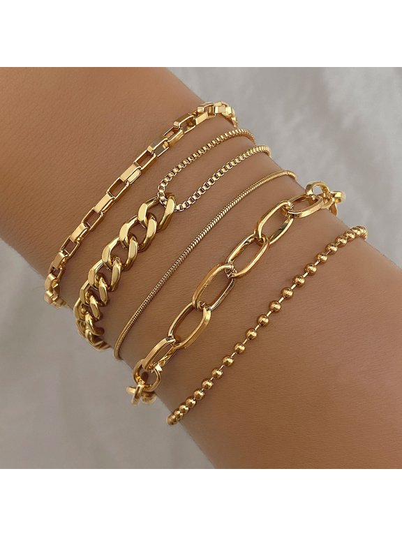 Hip Hop Snake Bone Chain Bracelet Suit Vintage