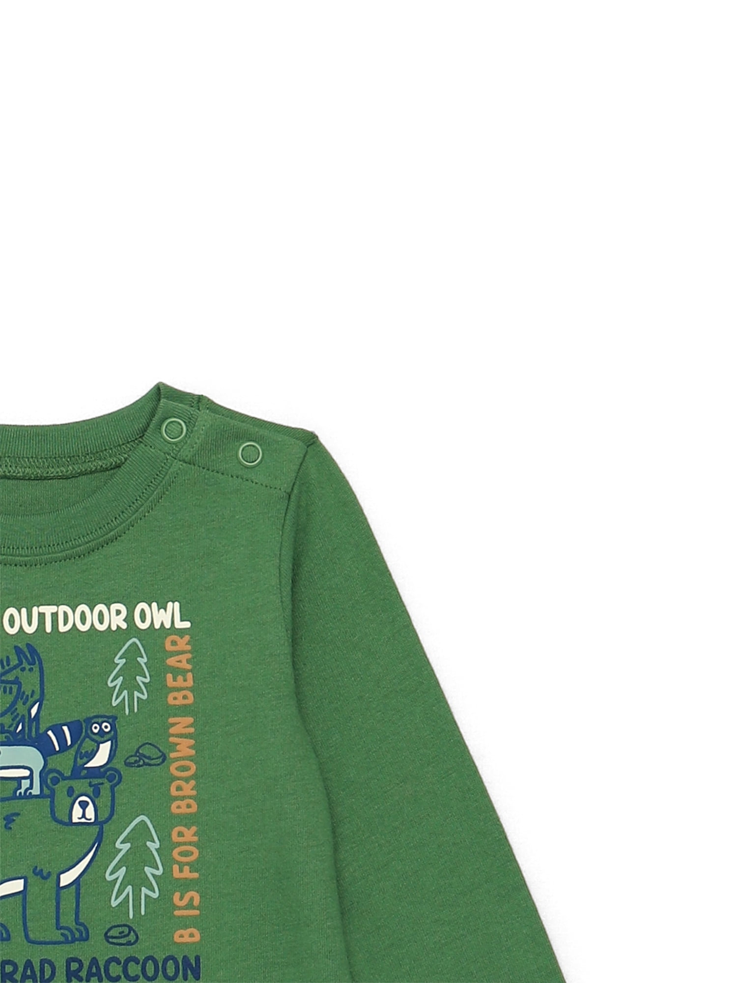 Garanimals Baby Boy Graphic Bodysuit with Long Sleeves, Sizes 0M-24M