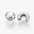 thumbnail image 2 of 20pc 304 Stainless Steel Crimp Beads Covers Stainless Steel Color 4.5mm Hole: 2mm, 2 of 2
