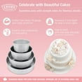 thumbnail image 3 of Crown Cake Pan Set, 6, 8, 10, 12" par 3" de Profondeur, Résistant, Chauffage Uniforme, Aluminium Pur, 3 of 6