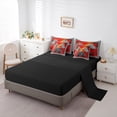 thumbnail image 5 of Castle Fairy Geometric Checkered Flag Twin Bedding Sets,Racing Car Bedding Comforter Set, 5 of 8