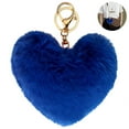 thumbnail image 3 of Coofit Key Chain Fashion Heart Shape Pom Pom Handbag Pendant Purse Charm Phone Charm, 3 of 6