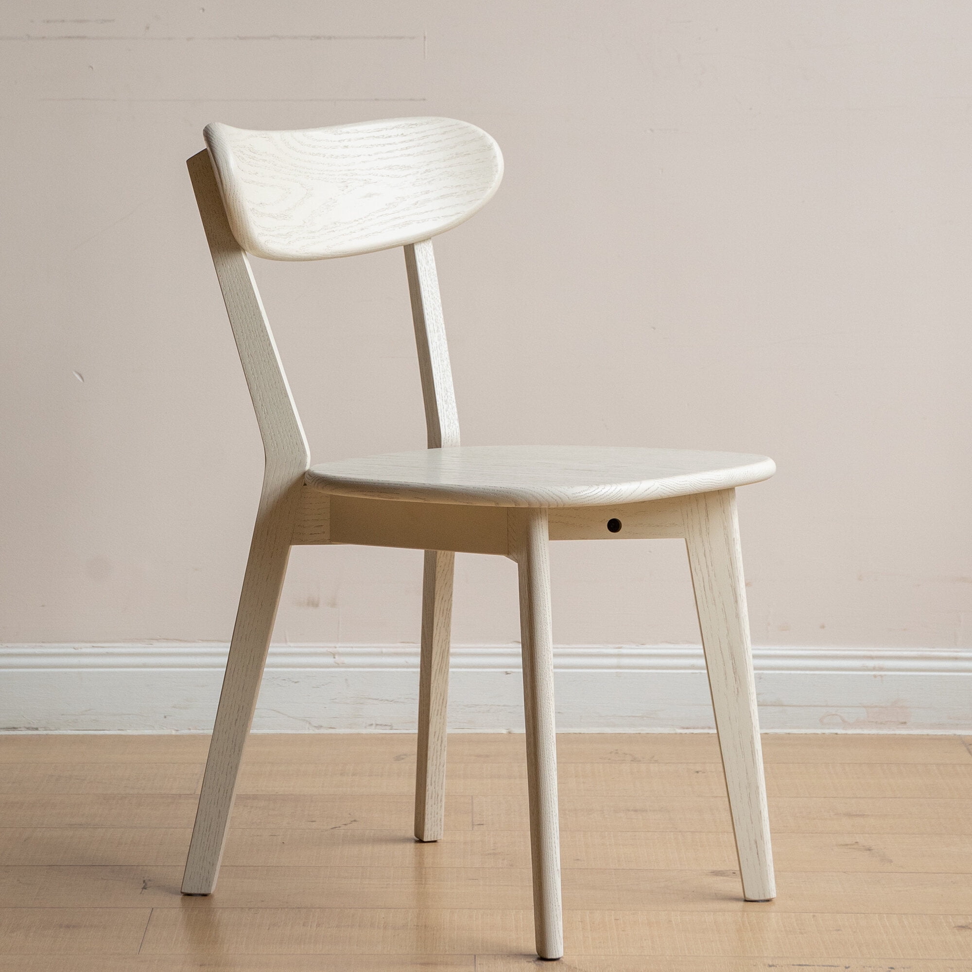 Dining Chairs (White) Dining Chair Wooden FAS Grade Oak Wood Made in North America Dirt-free Wood Chair Solid Chair Table Chair Wooden Living Room Chair Simple And Natural 47.5 * 55.5 * 78cm,Wooden