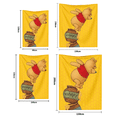 thumbnail image 3 of Fnyko Blanket Cartoon Winnie the Pooh Printed Super Soft Flannel Cozy Baby Blankets Machine Washable Light Weight Luxurious Cozy Warm Fabric for Sofa Bed Chair, 3 of 6