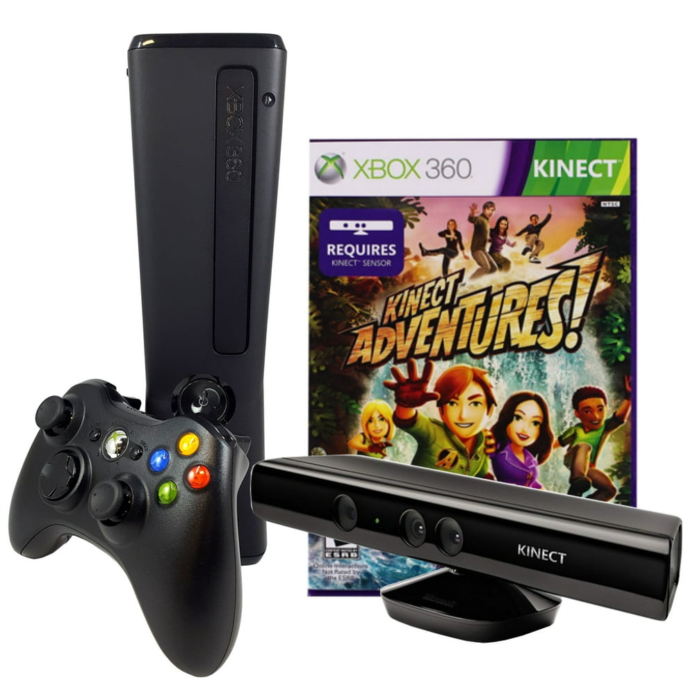 Refurbished Xbox 360 Slim 4GB Console with Kinect Sensor and Kinect