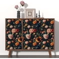 thumbnail image 2 of Colorful Floral Peel and Stick Wallpaper Gothic Dark Contact Paper Orange Flower Vintage Wall Mural for Bedroom Bathroom Vinyl Waterproof Self Adhesive Removable Renter Dorm Wall Paper 17.5" x 118", 2 of 14