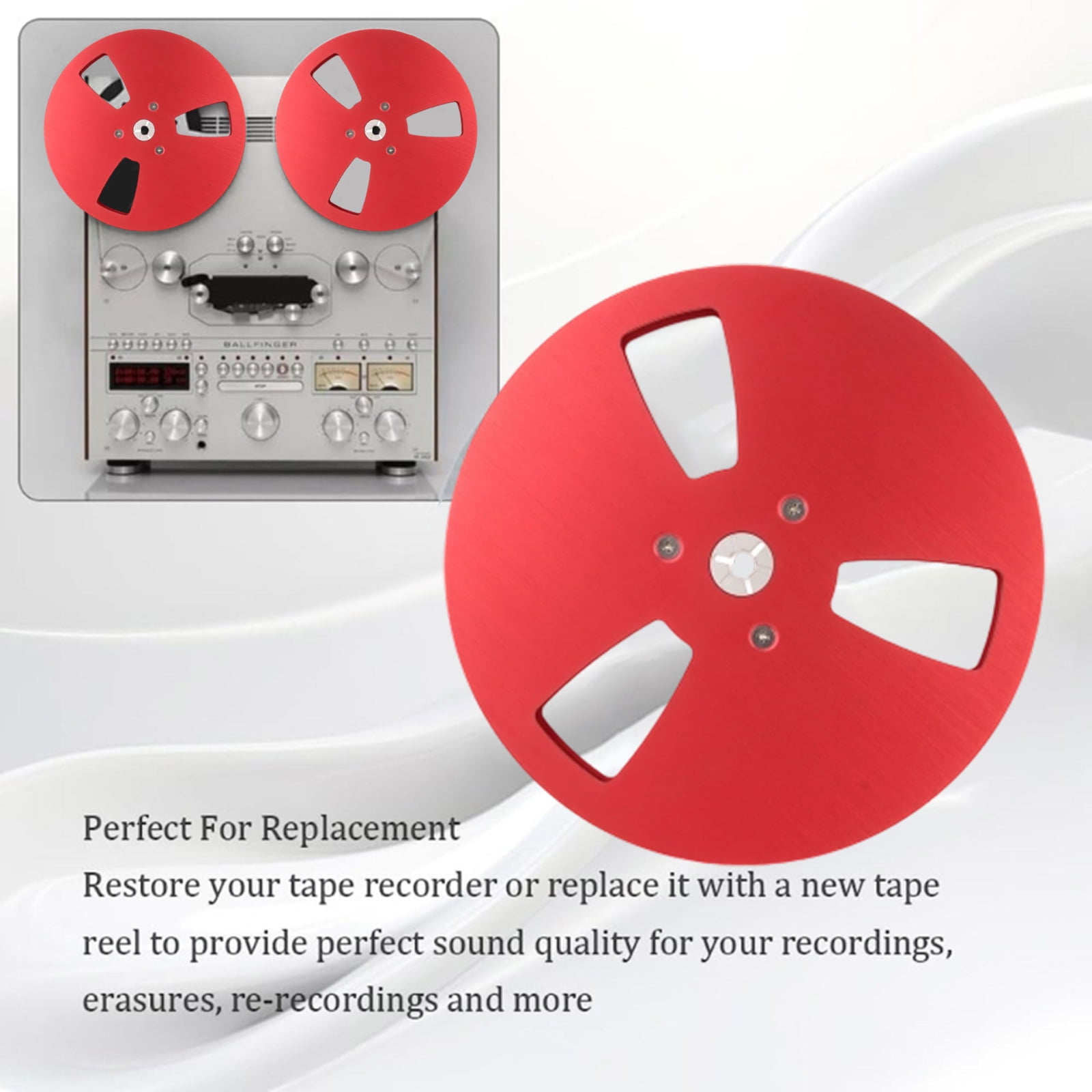 Precise Engineered 7Inch Aluminum Empty Tape Reel For Open Reel Tapes Decks Ensures Perfect Fit And Reliability Use