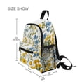 thumbnail image 3 of FORMRS School Backpack with Front Zippered Pocket 12" Student Travel Daypack, Yellow Floral, 3 of 6