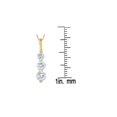 thumbnail image 2 of 1.00Ct 3 Stone Diamond Pendant 14K Yellow Gold, 2 of 3