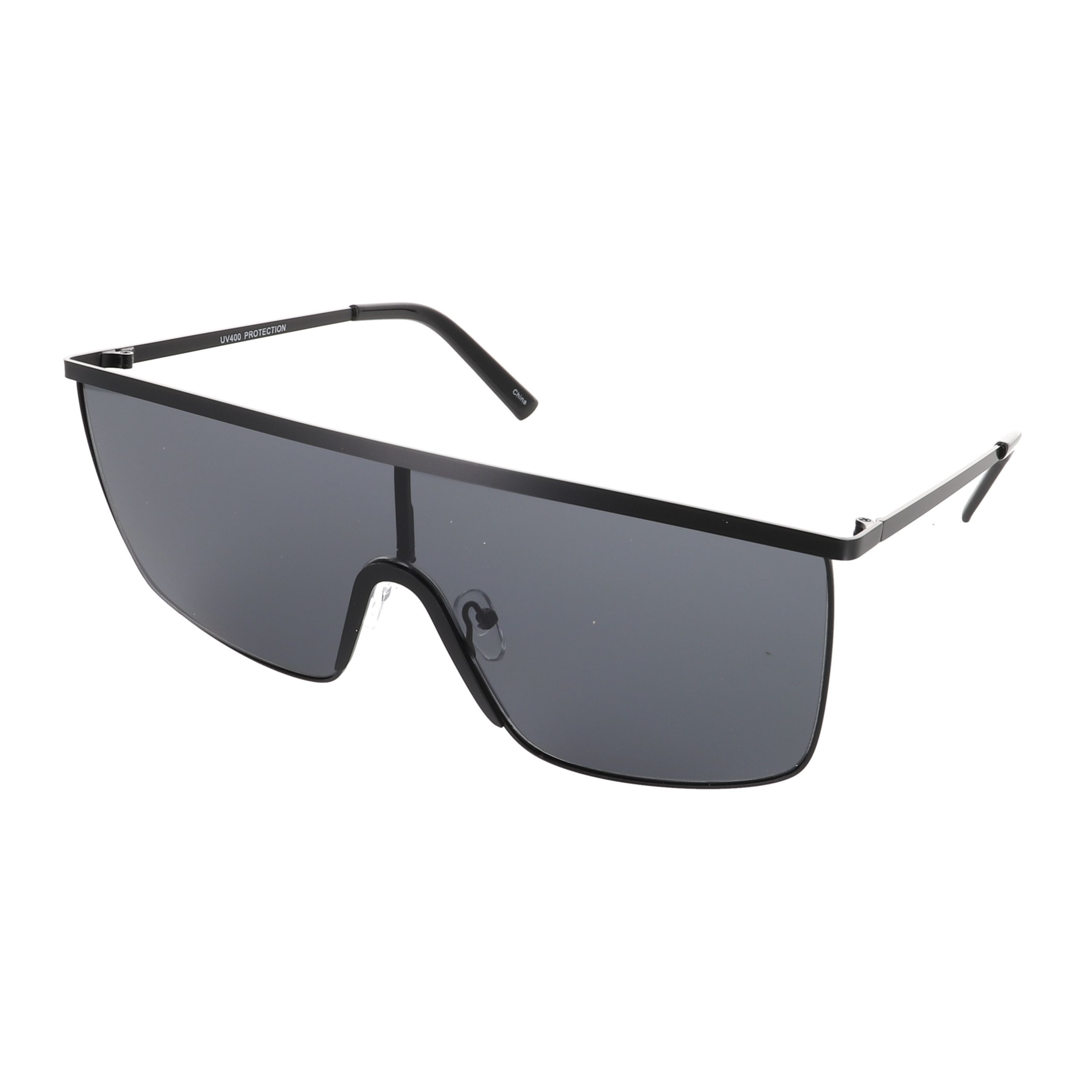 Retro Aviator Sunglasses Square Top Bar Shield Shades Lightweight Unisex Trendy Retro Aviator Sunglasses with Side Shields for Women  main image 4