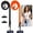 Orange / Black White, variant on YouAan Cell Phone Case Lanyard, 2 Adjustable Crossbody Straps, 2 Black Spacers, High-Quality Metal Buckle, Unisex,Zebra/Black