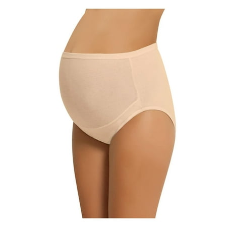 

NBB Women s Adjustable Maternity high cut Cotton underwear Brief (3 PACK - Beige Large)