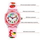 thumbnail image 3 of Reloj impermeable para niños, relojes de pulsera de cuarzo para niños y niñas, rosa fresa Jormftte LL-0840, 3 of 6