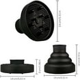thumbnail image 3 of Hair Diffuser Attachment, Collapsible Hair Diffuser, Portable Silicone Diffuser for Curly Hair Universal Fit 1.57-1.99 Inch Nozzle, Heat Resistant Durable Compact Travel-Friendly Hair Styling Tool, 3 of 9