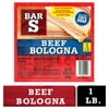 Bar-S Beef Bologna Sliced Deli-Style Lunch Meat, 14 Count, 1 lb
