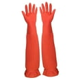 thumbnail image 6 of Unbranded Red Latex Kitchen Gloves for Dishwashing and Household Cleaning, Waterproof and Heat Resistant, Size Medium, 6 of 8
