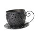 thumbnail image 2 of Maceta de Hierro Taza de Café con Diseño Artístico Estructura Estable y Ventilación para Plantas Pequeñas Adecuada para Decorar Salón Jardín, 2 of 9