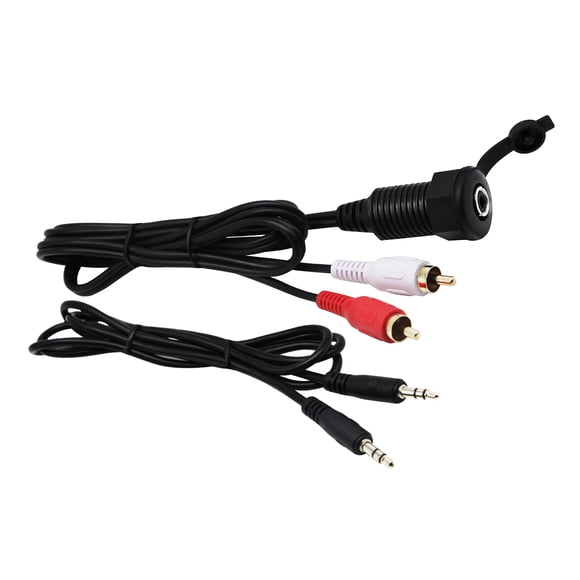 Cable ZdyCGtime AUX de 3,5 mm, soporte de panel auxiliar, 1 m, para coche, barco y moto