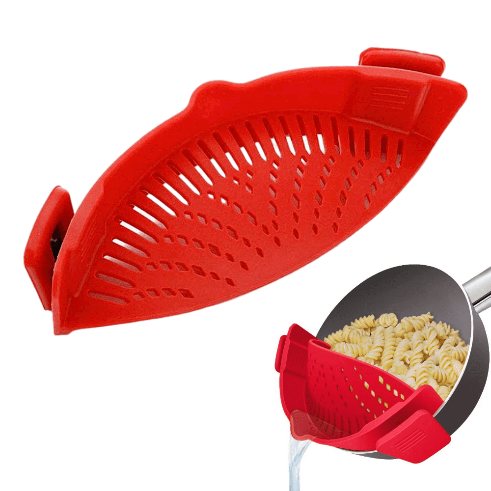 Clip on Strainer, Pot Strainer for Pasta Meat Vegetables Fruit