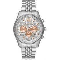 Michael Kors Men's Lexington Crystallized Stainless Steel Watch MK8515