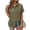 Army Green, variant on Womens Button Down Shirts Short Sleeve Shirt Collared Casual Work Blouses Summer Tops with Pockets