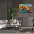 thumbnail image 6 of Epic Graffiti 'Pride Fight in the Savanna African Lions' by Jace D McTier, Giclee Canvas Wall Art, 60"x40", 6 of 8
