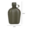 thumbnail image 3 of 1 Ensemble Durable Portable Pratique Cantine Bouteille Randonnée Cantine Militaire pour Survie Randonnée Chasse Extérieur, 3 of 6