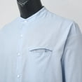 thumbnail image 6 of Men's Clothing Button Down Shirt Casual Regular-Fit Dress Shirts Mens Spring And Summer Fashion Casual Solid Color Cotton And Collar Button Shirt Top Long Sleeve Dress Shirts, 6 of 6