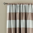 thumbnail image 5 of Lush Decor Stripe Room Darkening 95" x 52" Stripe Navy 100% Polyester 3" Rod Pocket 2-Pc Set Window Panel, 5 of 9