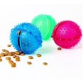 thumbnail image 1 of Dispensador de 3 bolas de golosinas de juguete interactivo de silicona para comida para perros y gatos, color azul, 1 of 1