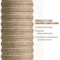 thumbnail image 4 of Lámpara de mesa PoKat Farmhouse de 27 pulgadas, 2 unidades, cerámica, color beige, 4 of 9
