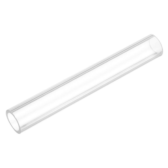 Uxcell Rigid Round Clear Tubing 19mm(3/4") ID x 22mm(7/8") OD x 0.5Ft(150mm) Length Plastic Tube